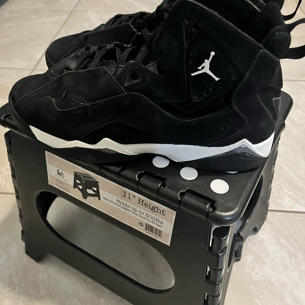 Jordan Kids Black and White Sneakers